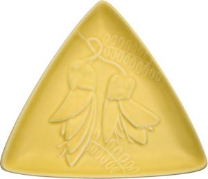 Steiner Ceramics: Triangle Plate - Kowhai