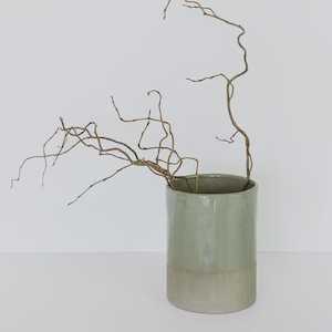 Butter Dishes: Ceramic Utensil Holder - Sage