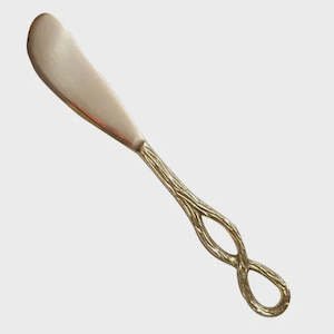 Laguiole Knives: Infinity Spreader - Brushed Gold