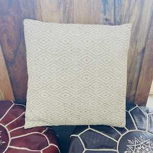 Cushions And Throws: Diamond Beige Cushion (SALE)