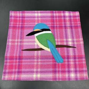 Cushions And Throws: Blanket Cushion - Kingfisher