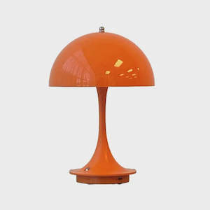 Lamps: Retro Table Lamp - Orange