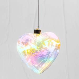 Hanging And Led Lights: Hanging Pearl Heart