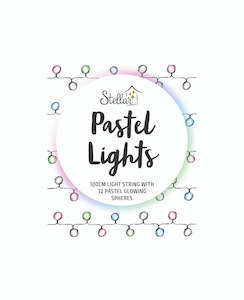 Hanging And Led Lights: Pastel Lights - White Glowing Spheres