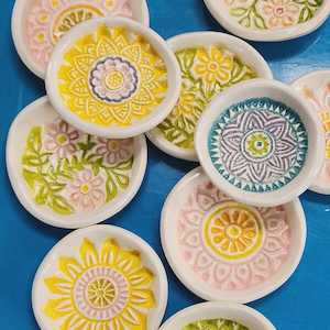 Ceramics: Mandala Trinket Plates