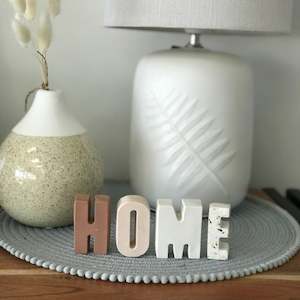 Homeware Accents: Concrete Word - Home