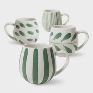 Robert Gordon: Robert Gordon Hug Me Mugs - Olive Brush Set of 4