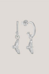 Cloud Nine Jewellery: Soar Hoop Earrings - Silver