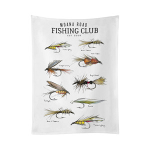 Moana Road Fly Fishing Tea Towel
