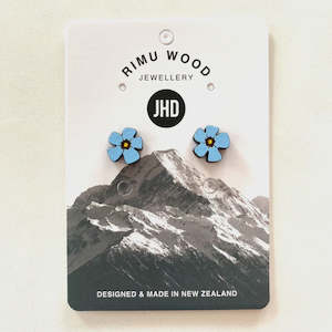 Jhd Designs: Chatham Island Forget Me Not Studs