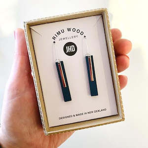 Straight Bar Earrings - Sterling Silver