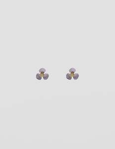 Stella And Gemma Jewellery: Petal Flower Earrings - Matt Pink