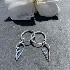 Sterling Silver Angel Wing Sleepers