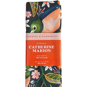 Waxeyes & Mandarins - Tea Towel