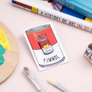 Gifts Under 30: Enamel Pin - Andy Pawhol