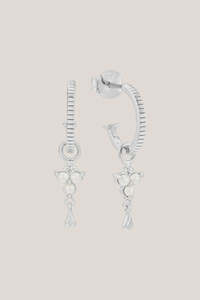 Cloud Nine Jewellery: Silver Birthstone Hoops