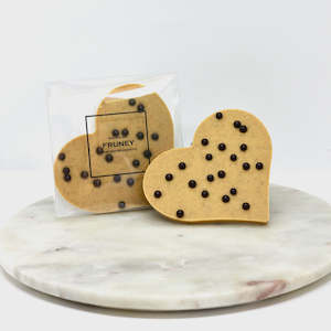 Caramel Biscoff White Chocolate Heart