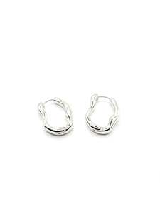 Silver Wiggle Hoops