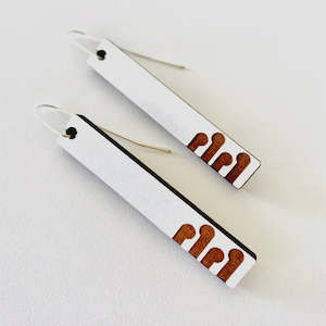 Jhd Designs: Rimu Koru Earrings