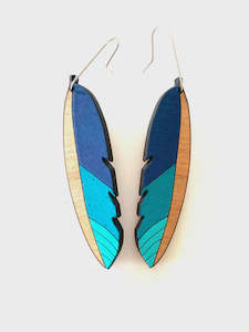 Jhd Designs: Takahe Feather Earrings