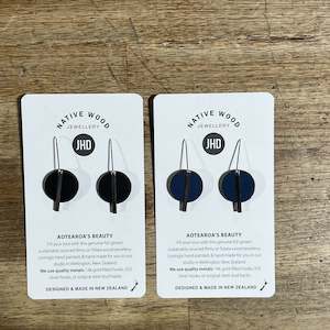 Circle Bar Earrings - Silver