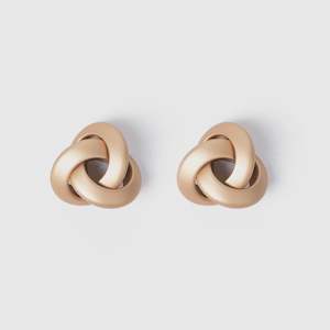 Stella And Gemma Jewellery: Woven Triangle Earrings