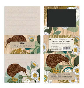Tanya Wolfkamp Magnetic Notepad - Kiwi