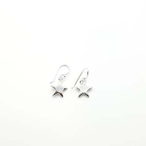 Some Jewellery: Sterling Silver Solid Star Earrings