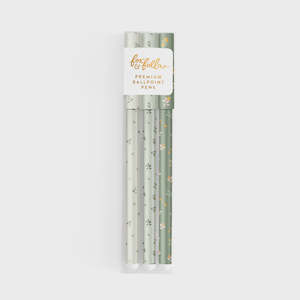 Stationery: Broderie Sage Pen Set