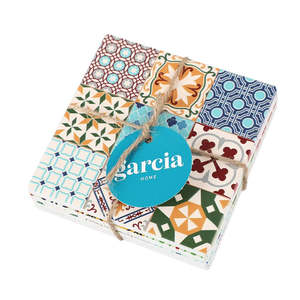 Kitchen: Aiden Mosaic Ceramic Coaster Set