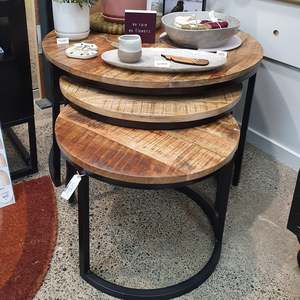 Furniture: Bree Nesting Coffee Tables - set of 3 (SALE)