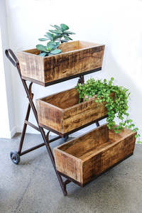 Furniture: Fleur Wooden Trolley