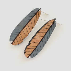 NZ Robin Feather Earrings