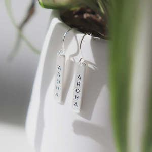Little Taonga: Aroha Earrings - Silver