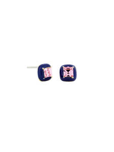 Blue and Pink Crystal Studs