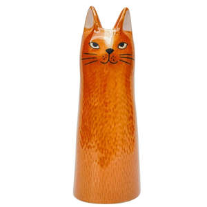 Vases Planters And Pots: Bailey Cat Vase Orange Large