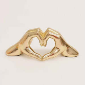 Novelty: Heart Hands Bronze