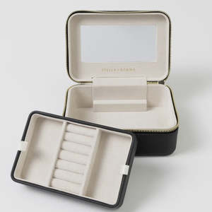 Jewellery Box Black Rectangle Large