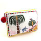 White Madagascar Cosmetic Bag