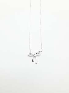 Sterling Silver Bow Necklace