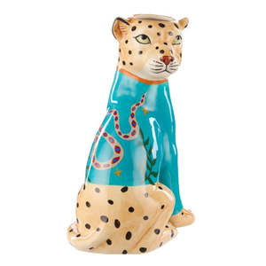 Vases Planters And Pots: Pierson Leopard Vase - Blue