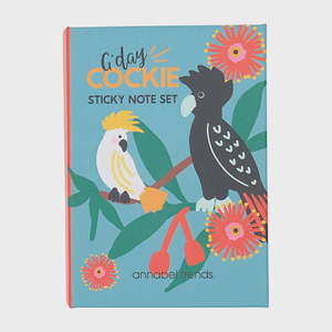 Stationery: Sticky Note Set - Cockatoo