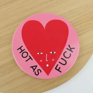 Studio Soph Ceramic Coaster - Hot As F**k