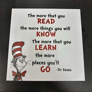 Homewares: Dr Seuss Word Block - Read Learn