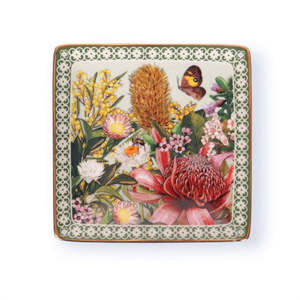 Homewares: Botanical Blooms - Square Trinket Tray