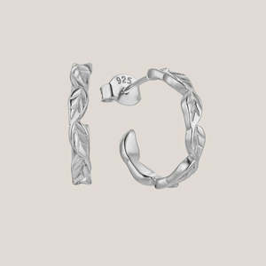 Cloud Nine Jewellery: Connected Hoops - Silver