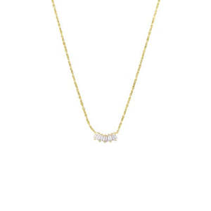 Gold Petite Crystal Necklace