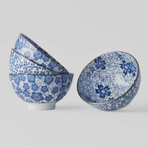 Kitchen: Blue Plum Bowl Set