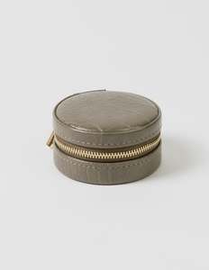 Stella And Gemma Jewellery: Jewellery Box Khaki Croc Round