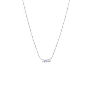 Silver Petite Crystal Necklace
